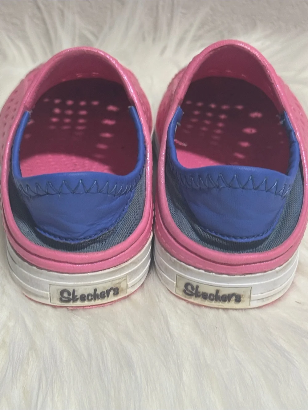 Skechers Girls Pink Slip-On Perforated Water Shoes